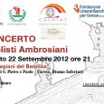 I Festival di Musica Antica del Seprio presenta “Le Stagioni del Barocco”, con i  Solisti Ambrosiani ed altri interpreti.