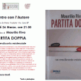 Giovedì 26 marzo alle ore 21 presso la Biblioteca di Tradate, Via Zara 37, si terrà la presentazione del libro di Maurilio Riva dal titolo "Partita Doppia un rendiconto esistenziale". Il volume verrà presentato da Rocco Cardì. 